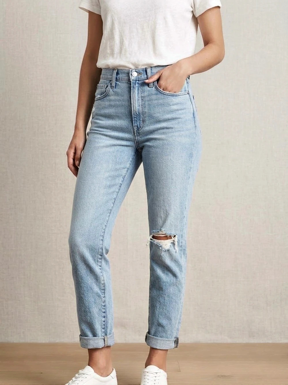 The Perfect Vintage Jean Ankle Jeans Blue Waist 27